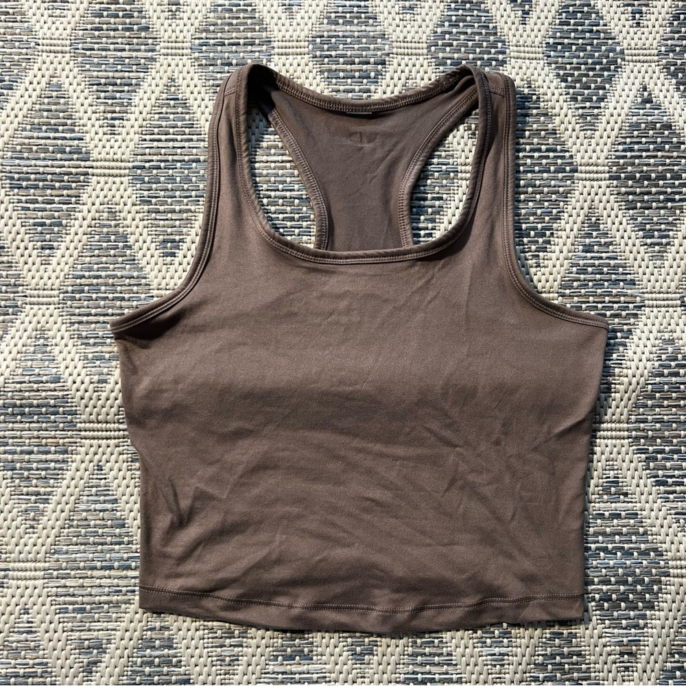 🍎 3/$30 Active Life Cropped Athletic Racerback Tank Top